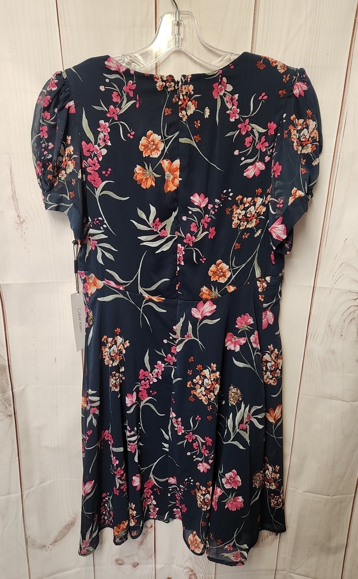 NWT Calvin Klein Women's Size 8 Navy Floral Dress
