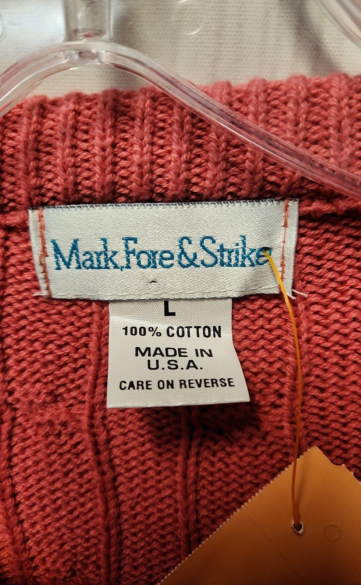 Mark, Fore & Strike Women's Size L Pink Sweater