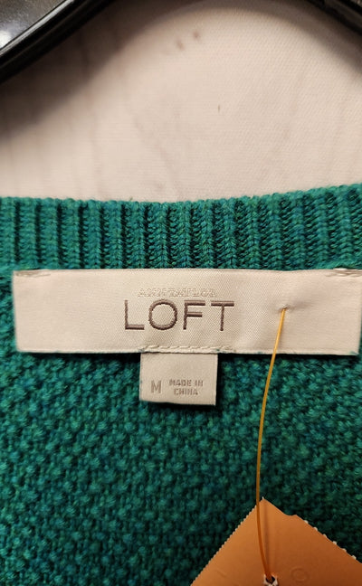 Loft Women's Size M Teal Sweater