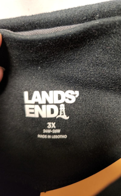 Lands End Women's Size 3X Black Leggings
