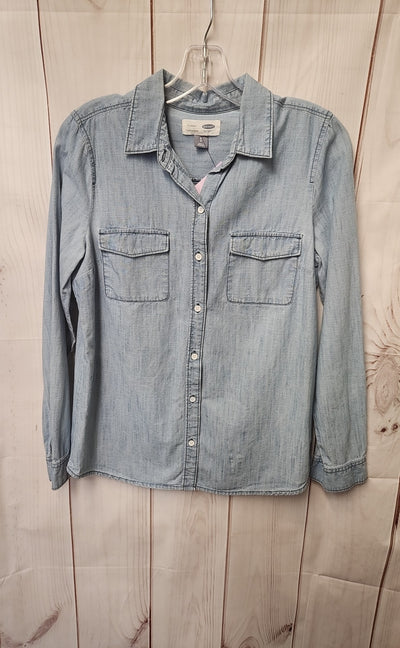 Old Navy Women's Size S Blue Long Sleeve Top