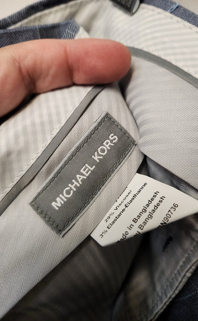 Michael Kors Men's Size 42x32 Blue Pants