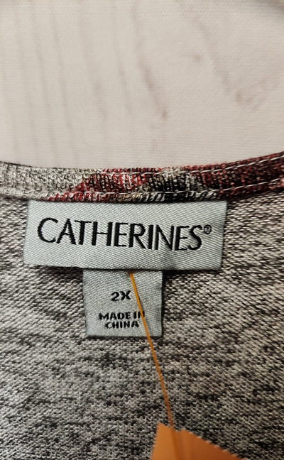 Catherines Women's Size 2X Gray Sweater