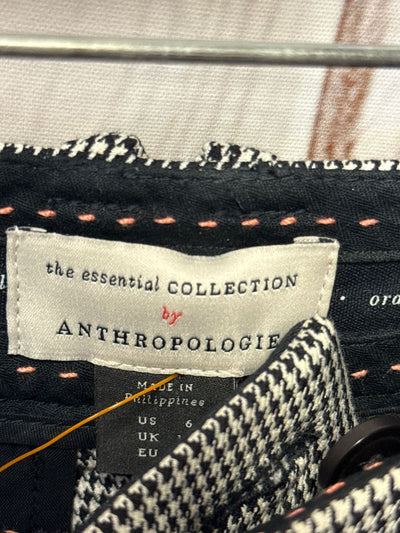 Anthropologie Women's Size 6 White & Black Pants