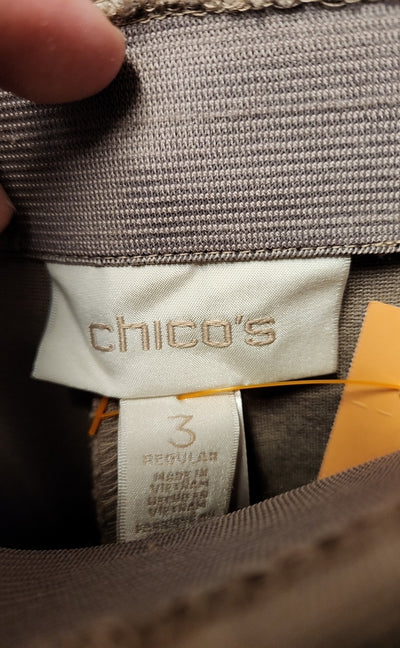 Chico's Women's Size 3 = US 16 Brown Pants