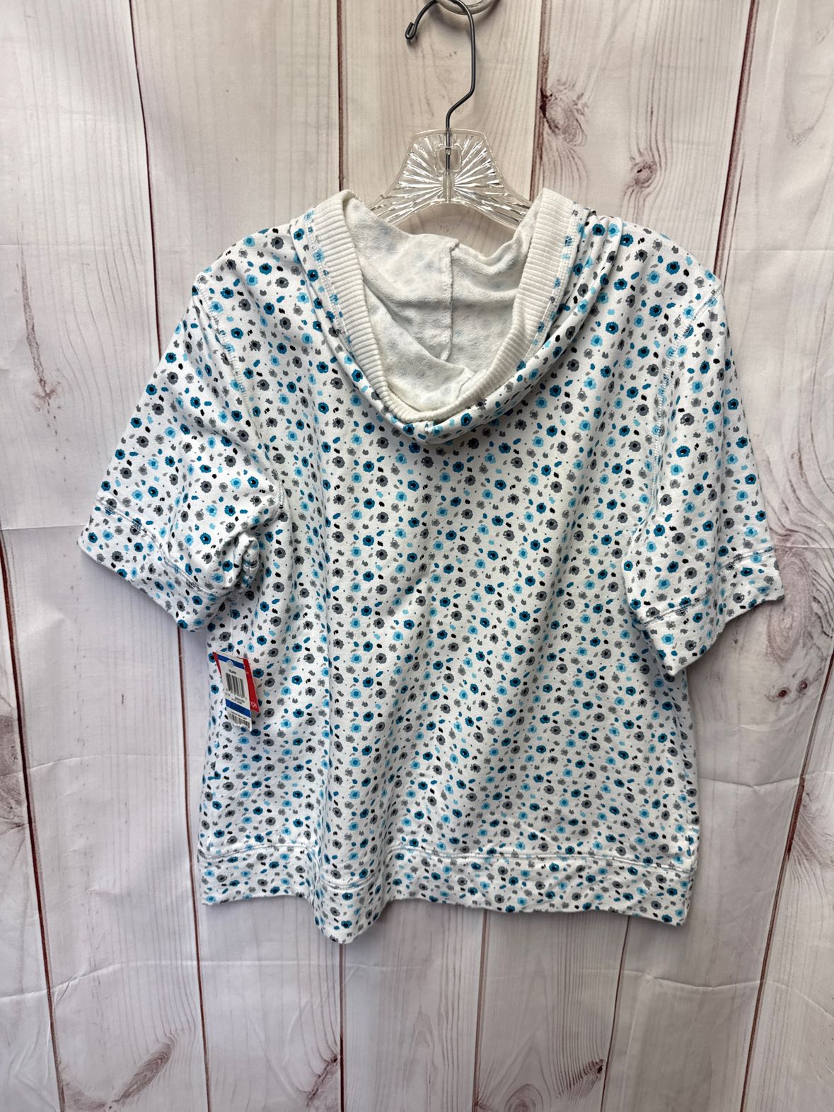 NWT Style & Co Women's Size XL White & Blue Floral Jacket