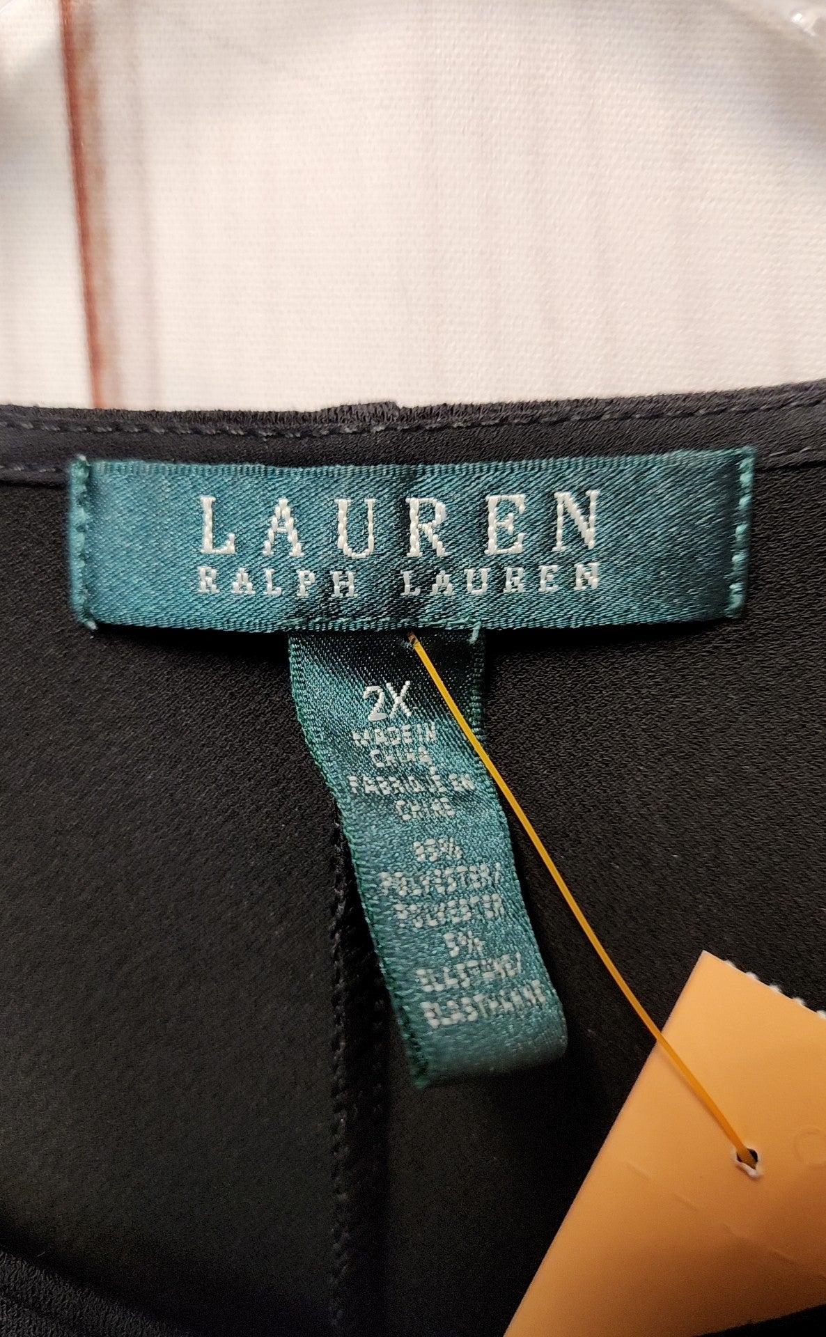 Lauren by Ralph Lauren Women's Size 2X Black Long Sleeve Top