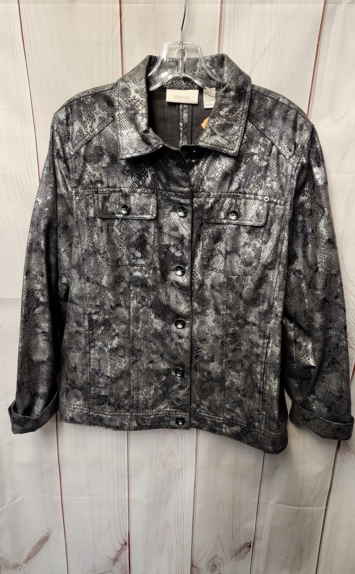 Chico's Women's Size 2 = US L Gray Jacket