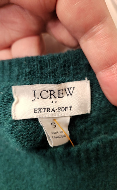 J Crew Women's Size S Green Sweater