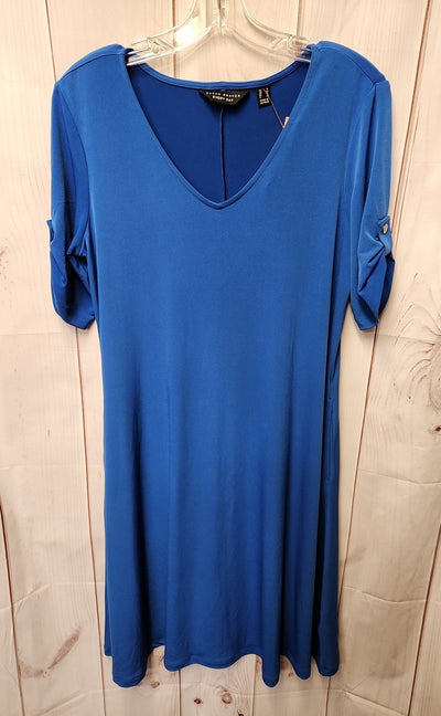 Susan Graver Women's Size S Blue Dress