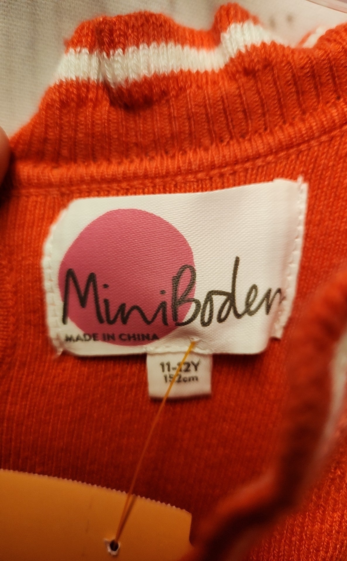 Mini Boden Girl's Size 11/12 Red Dress