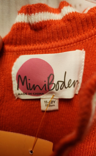 Mini Boden Girl's Size 11/12 Red Dress