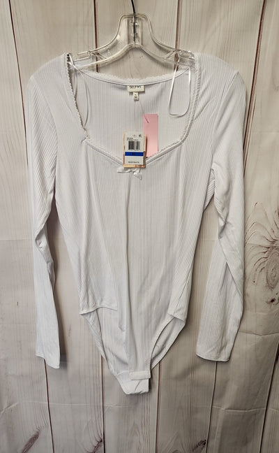 NWT Self E Women's Size XL White Bodysuit
