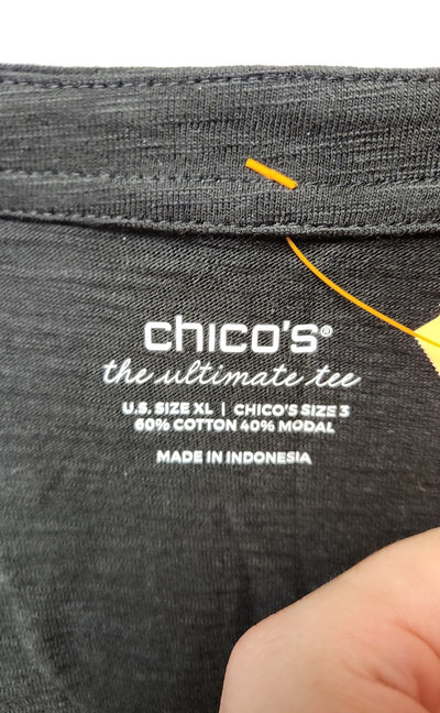 Chico's Women's Size 3 = US XL Black Cardigan
