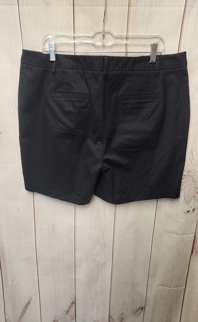 Talbots Women's Size 14 Girlfriend Chino Black Shorts