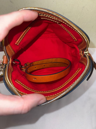 Dooney & Bourke Navy Nylon Domed Crossbody Purse Bag