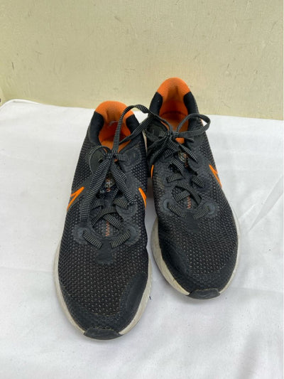 Nike Renew Run 'Total Orange' CT1430-001 Boy's Size 6 Black Sneakers