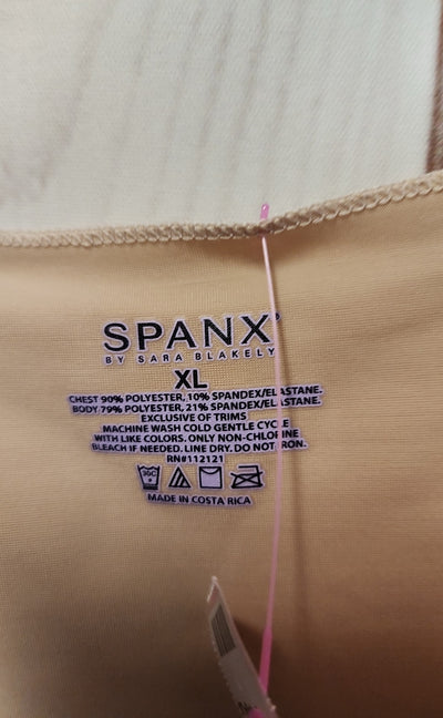 Spanx Women's Size XL Beige Sleeveless Top