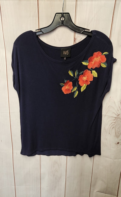 W5 Women's Size XS Navy Sleeveless Top