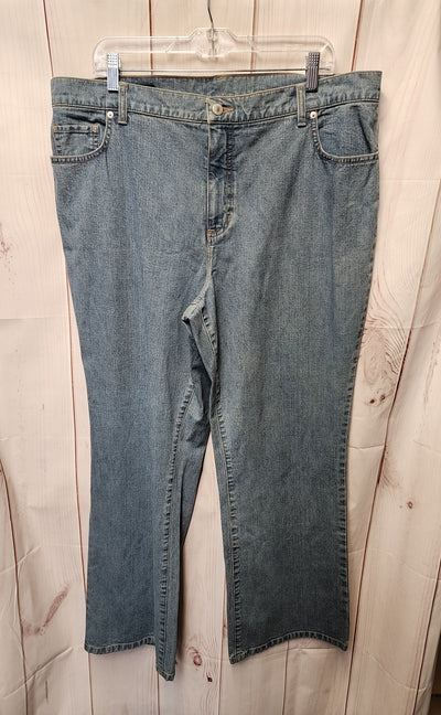 Lands End Women's Size 34 (18/1X) Black Jeans
