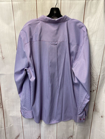 Haggar Men's Size XL Purple Shirt