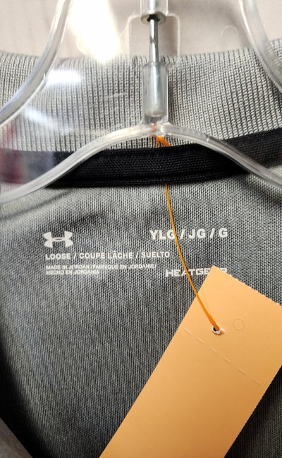 Under Armour Boy's Size 14/16 Gray Shirt