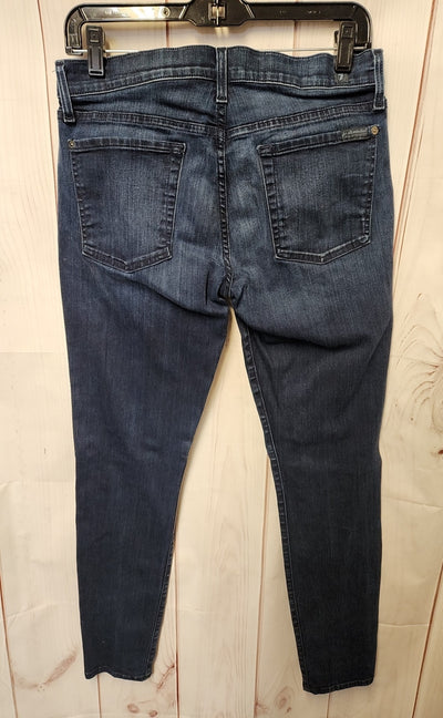 7 For All Mankind Women's Size 30 (9-10) Blue Jeans The Skinny