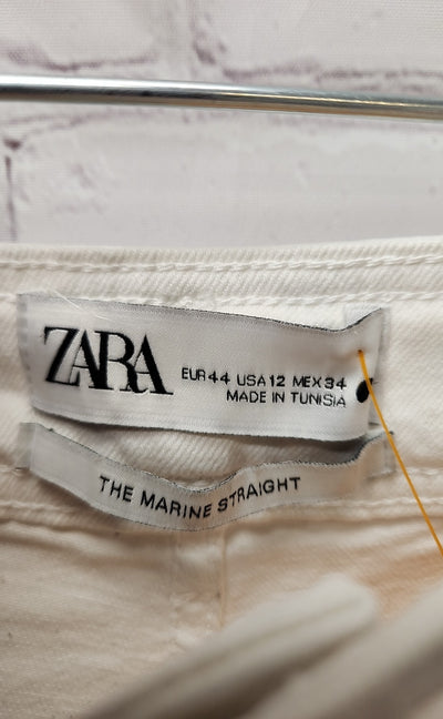 Zara Women's Size 31 (11-12) White Jeans