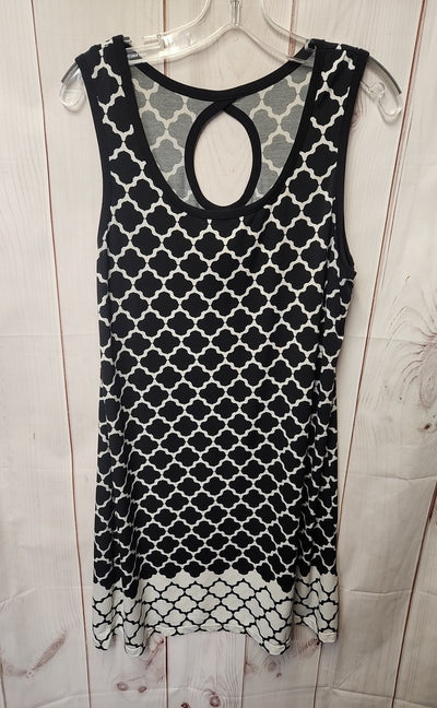 Max Studio Women's Size XL Black & White Dress