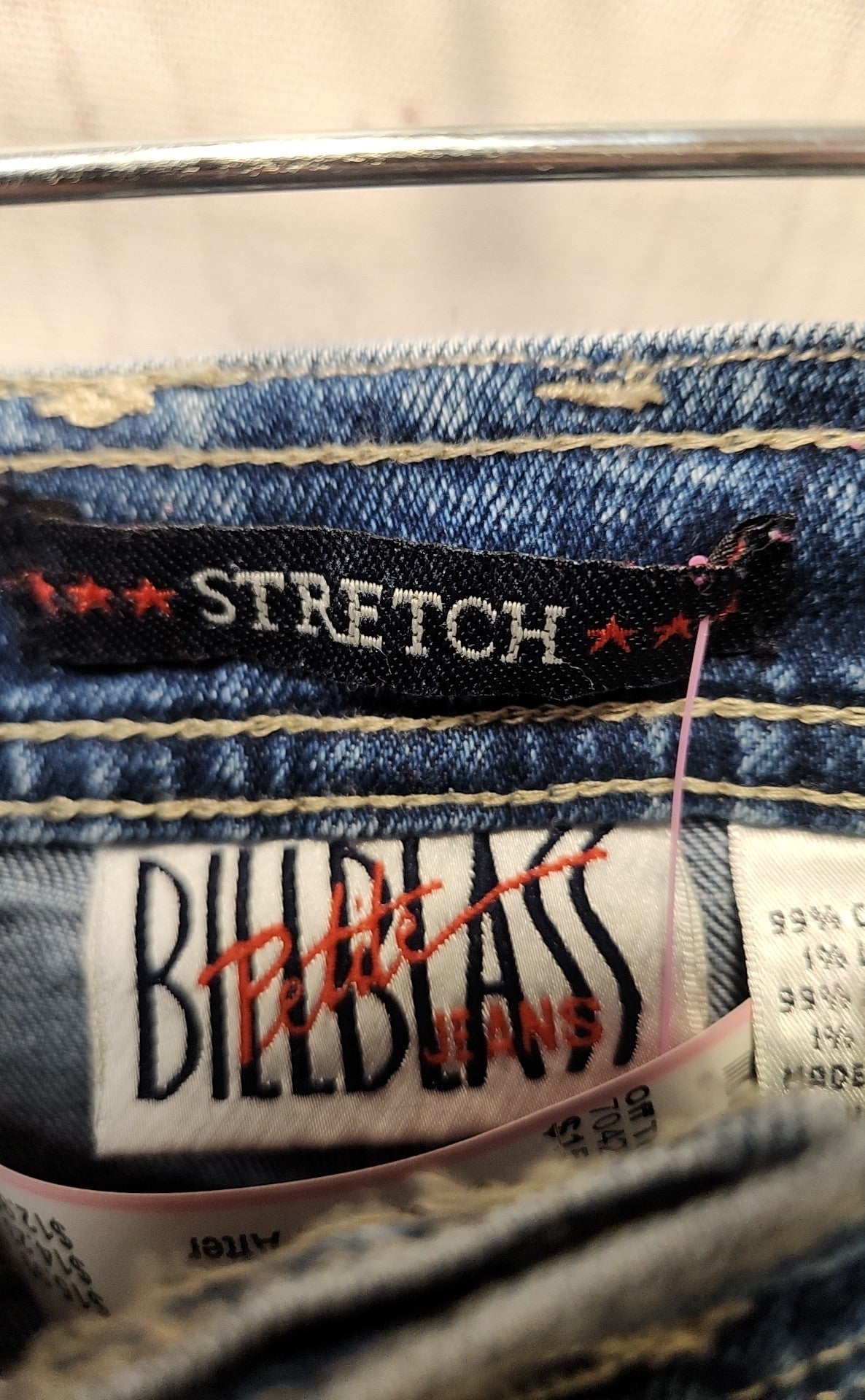 Bill Blass Women's Size 29 (7-8) Petite Blue Jeans