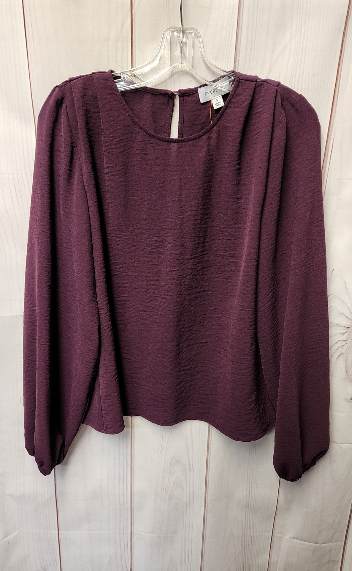 Evereve Women's Size S Purple Long Sleeve Top