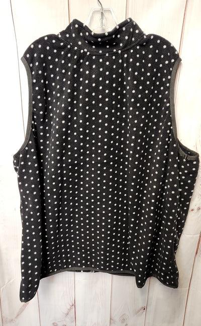 Woman Within Women's Size 3X Black Vest