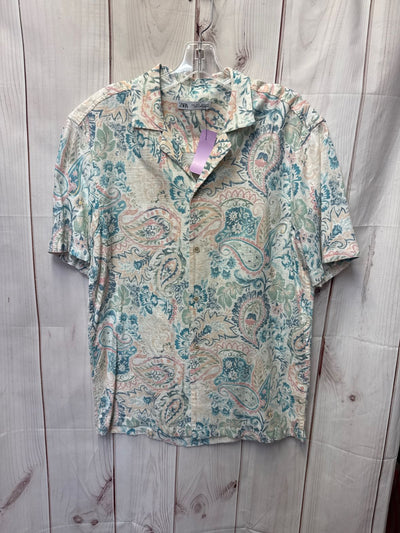 Zara Men's Size L White Shirt