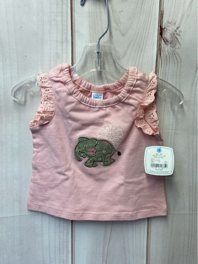 NWT Cherokee Girl's Size 3 Months Pink Shirt