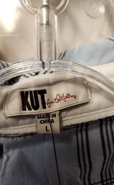 Kut from the Kloth Women's Size L Blue Long Sleeve Top