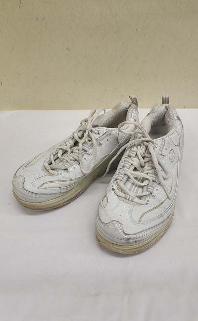 Skechers Shape-ups Women's Size 6-1/2 White Sneakers Shoes