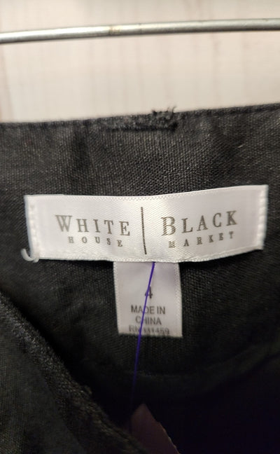 White House Black Market Women's Size 4 Black Pants