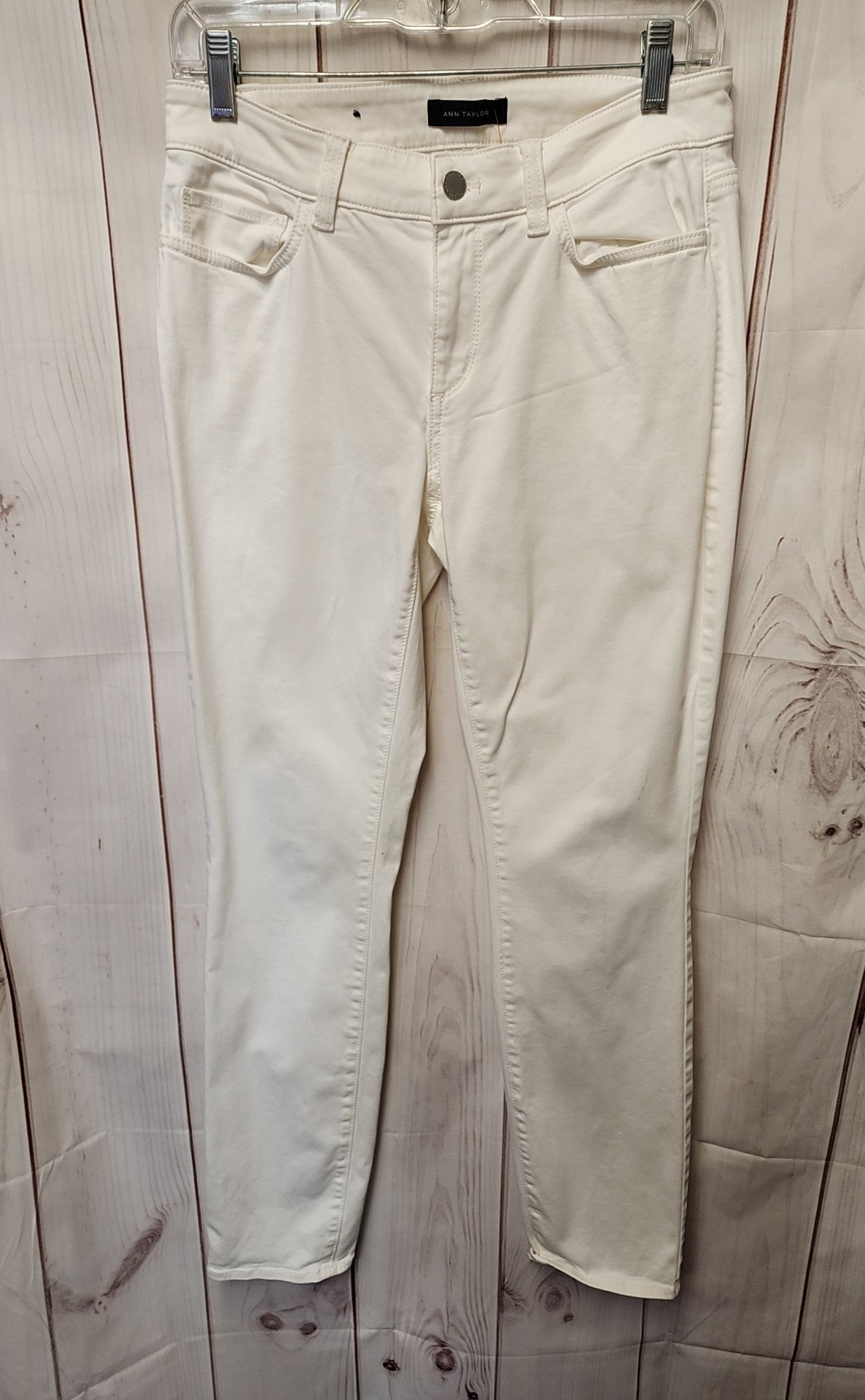 Ann Taylor Women's Size 6 White Pants The Skinny Curvy Fit