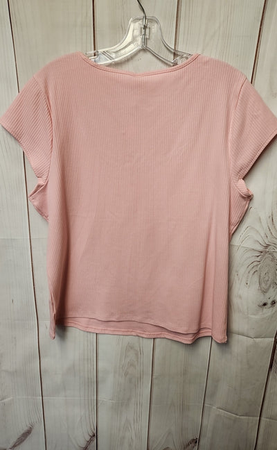 Old Navy Women's Size 2X Pink Short Sleeve Top
