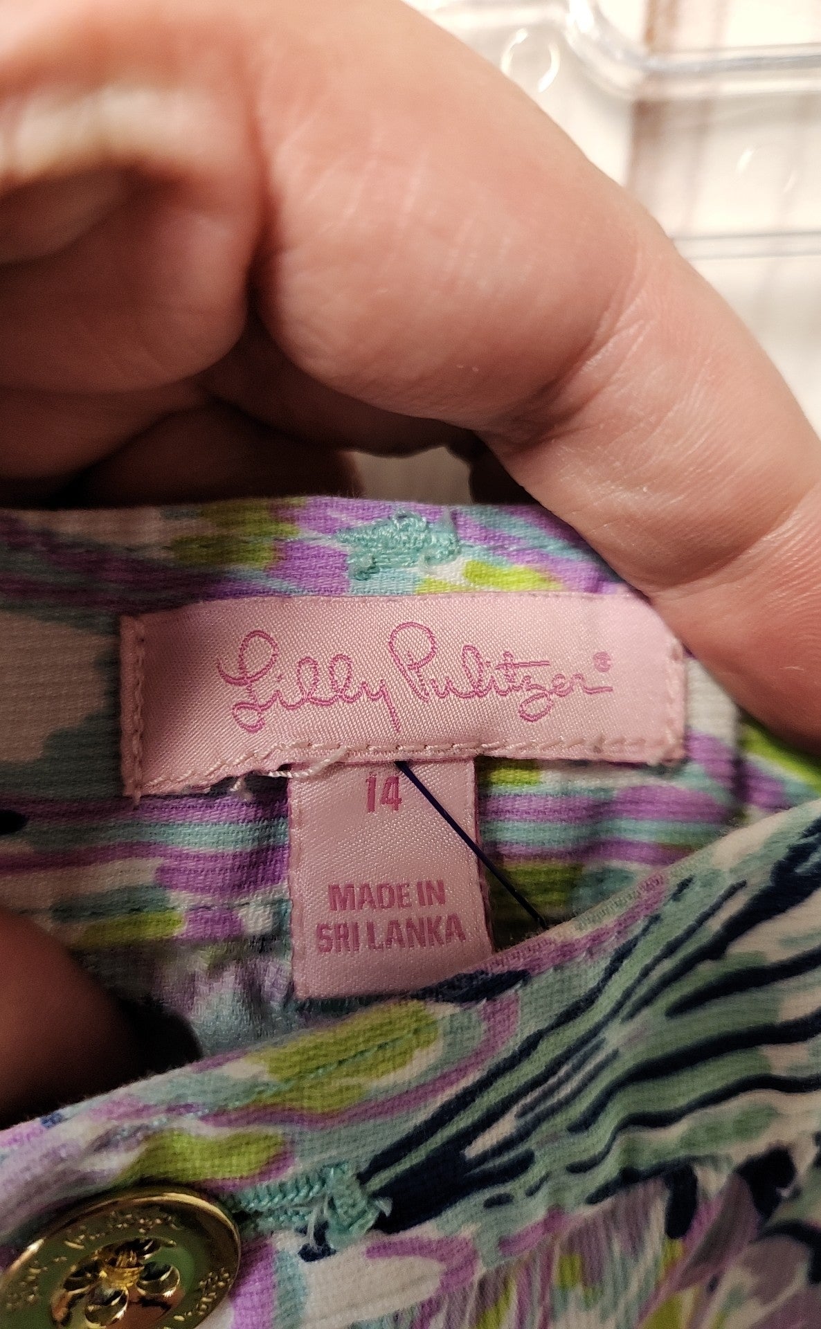 Lilly Pulitzer Girl's Size 14 Blue Shorts