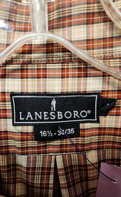 Lanesboro Men's Size L Orange Shirt