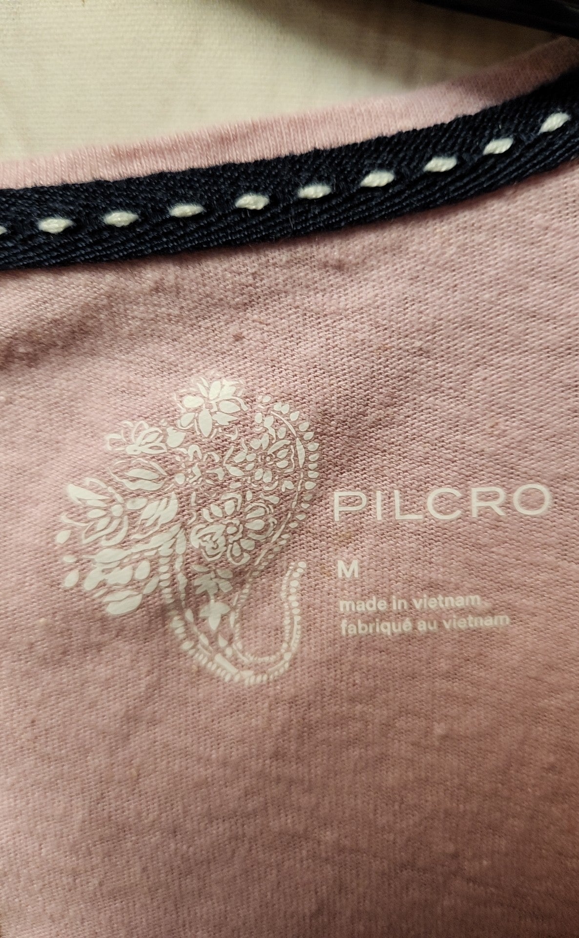 Pilcro Women's Size M Pink Long Sleeve Top