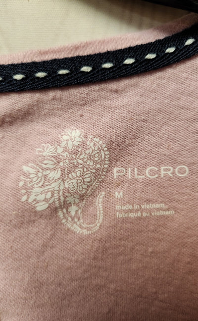 Pilcro Women's Size M Pink Long Sleeve Top