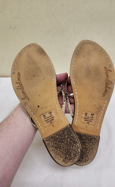 Sam Edelman Women's Size 8 Brown Sandals Shoes