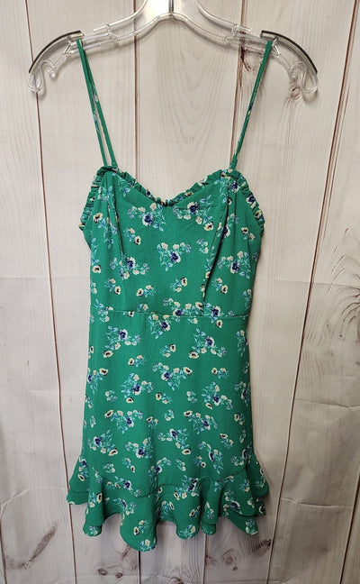City Studio Women's Size 1 Green Floral Dress