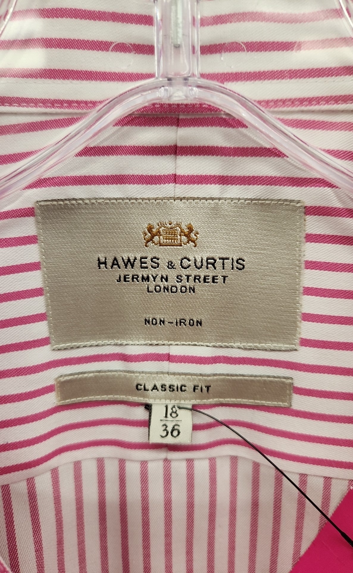 Hawes & Curtis Men's Size XXL Pink Shirt
