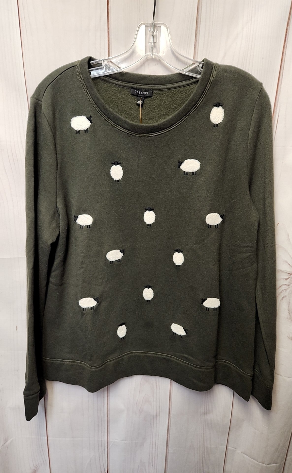 Talbots Women's Size L Olive Green Sweatshirt
