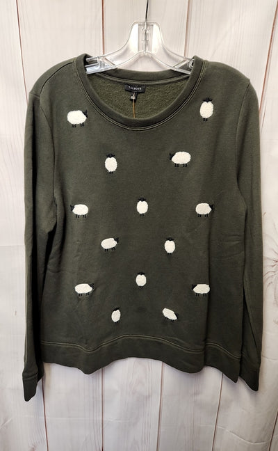 Talbots Women's Size L Olive Green Sweatshirt