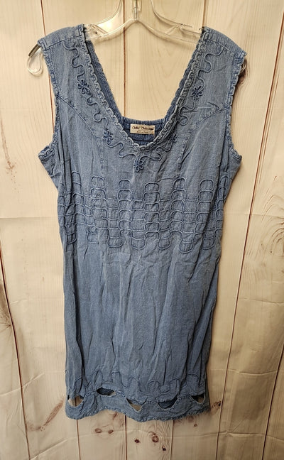 Cotton Collections Women's Size XXL Blue Dress