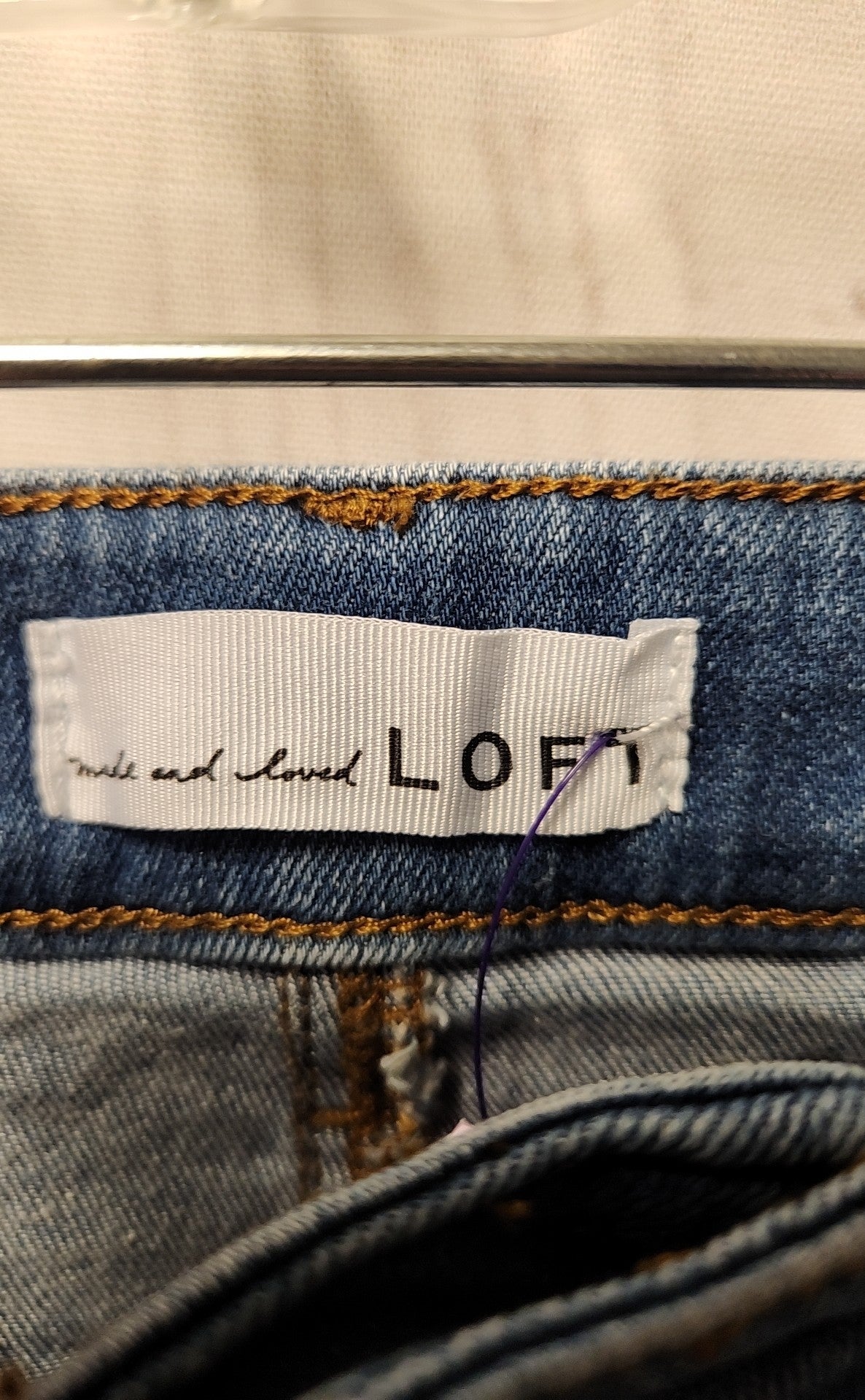 Loft Women's Size 30 (9-10) Blue Jeans The Kick Crop